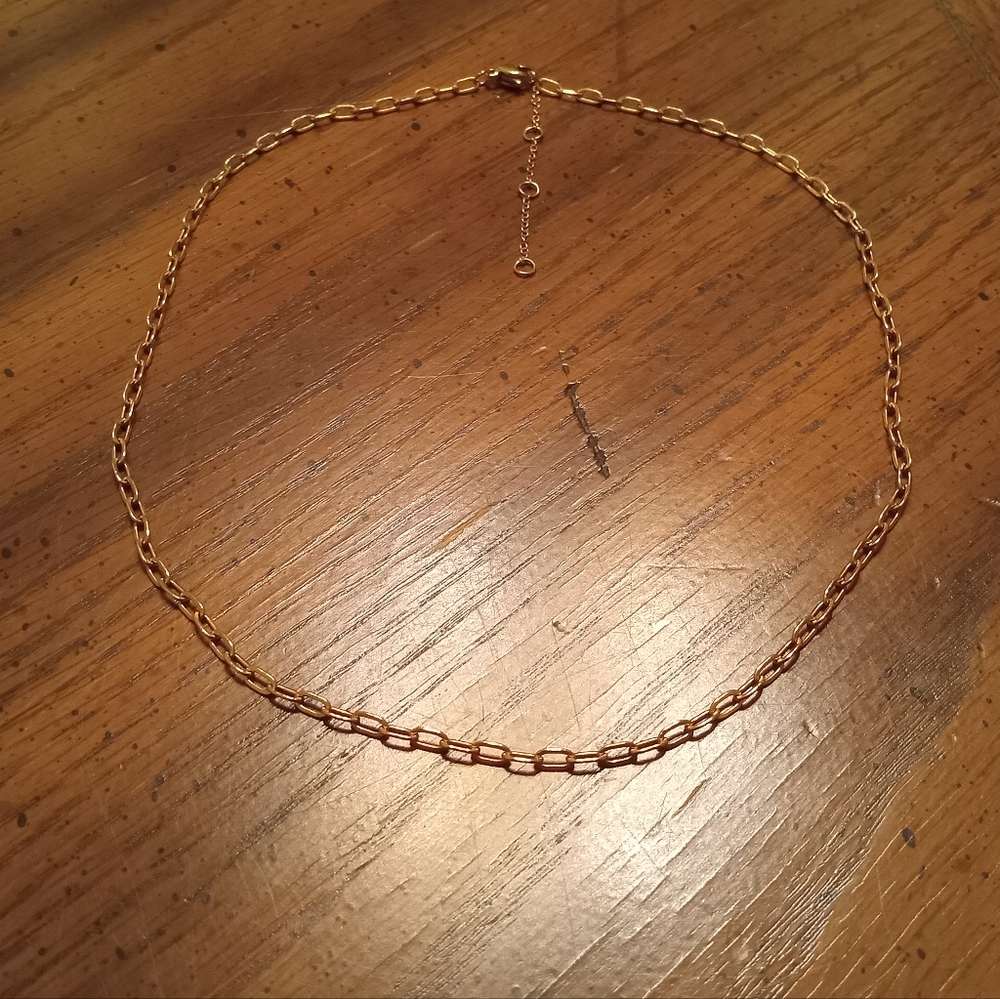 Gold Tone Vintage Chain Necklace - Picture 3 of 6